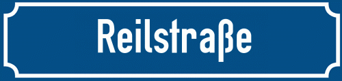 Straßenschild Reilstraße