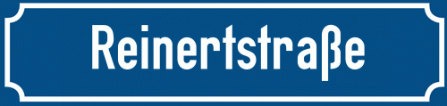 Straßenschild Reinertstraße