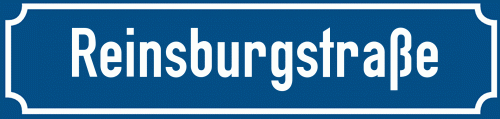 Straßenschild Reinsburgstraße