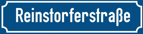 Straßenschild Reinstorferstraße zum kostenlosen Download