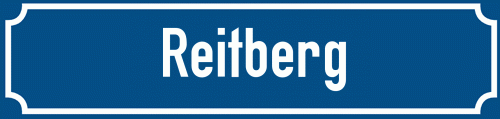 Straßenschild Reitberg