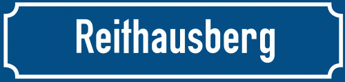 Straßenschild Reithausberg zum kostenlosen Download