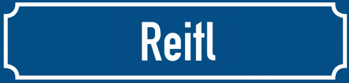Straßenschild Reitl