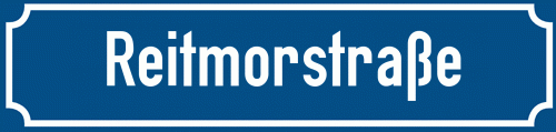 Straßenschild Reitmorstraße