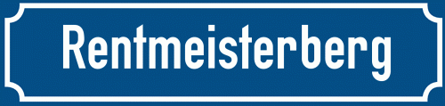 Straßenschild Rentmeisterberg