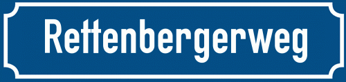 Straßenschild Rettenbergerweg