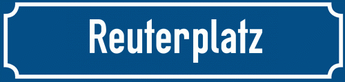 Straßenschild Reuterplatz