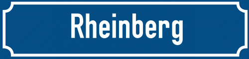 Straßenschild Rheinberg