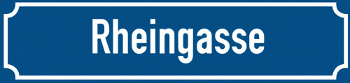 Straßenschild Rheingasse