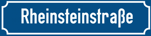 Straßenschild Rheinsteinstraße