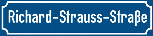 Straßenschild Richard-Strauss-Straße