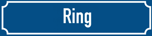 Straßenschild Ring