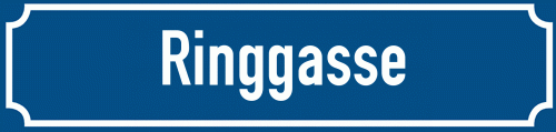 Straßenschild Ringgasse