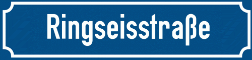 Straßenschild Ringseisstraße