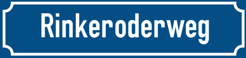 Straßenschild Rinkeroderweg zum kostenlosen Download