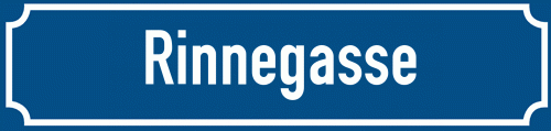 Straßenschild Rinnegasse