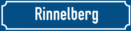 Straßenschild Rinnelberg