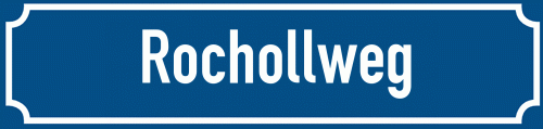 Straßenschild Rochollweg