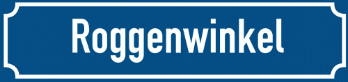 Straßenschild Roggenwinkel zum kostenlosen Download