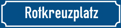 Straßenschild Rotkreuzplatz
