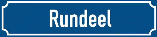 Straßenschild Rundeel zum kostenlosen Download