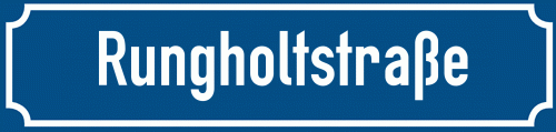 Straßenschild Rungholtstraße