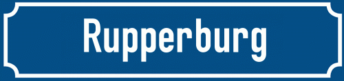 Straßenschild Rupperburg