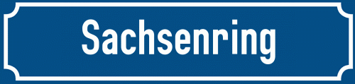 Straßenschild Sachsenring