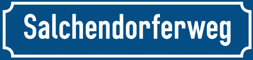 Straßenschild Salchendorferweg