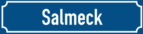 Straßenschild Salmeck