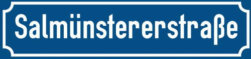 Straßenschild Salmünstererstraße