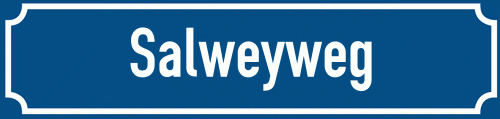 Straßenschild Salweyweg
