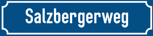 Straßenschild Salzbergerweg