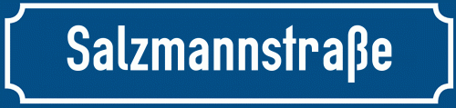 Straßenschild Salzmannstraße