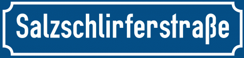 Straßenschild Salzschlirferstraße