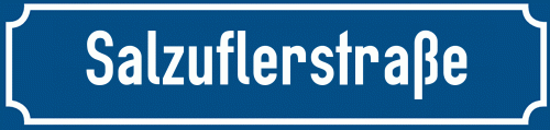 Straßenschild Salzuflerstraße zum kostenlosen Download