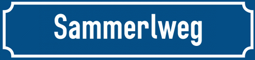 Straßenschild Sammerlweg