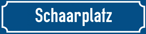 Straßenschild Schaarplatz zum kostenlosen Download