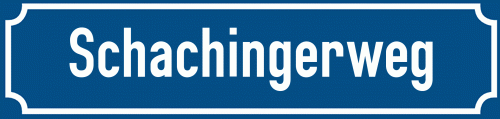 Straßenschild Schachingerweg