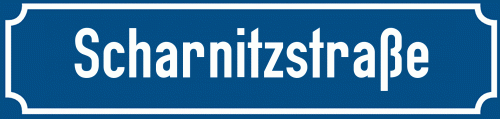 Straßenschild Scharnitzstraße