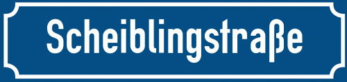 Straßenschild Scheiblingstraße zum kostenlosen Download