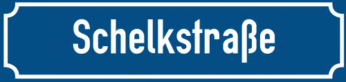 Straßenschild Schelkstraße