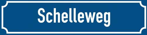 Straßenschild Schelleweg