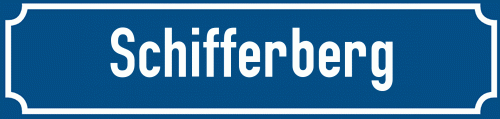 Straßenschild Schifferberg