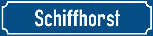 Straßenschild Schiffhorst