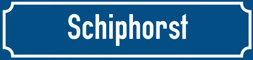 Straßenschild Schiphorst