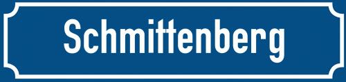 Straßenschild Schmittenberg