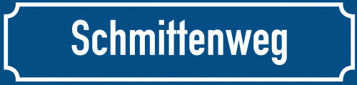 Straßenschild Schmittenweg