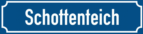Straßenschild Schottenteich