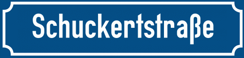 Straßenschild Schuckertstraße